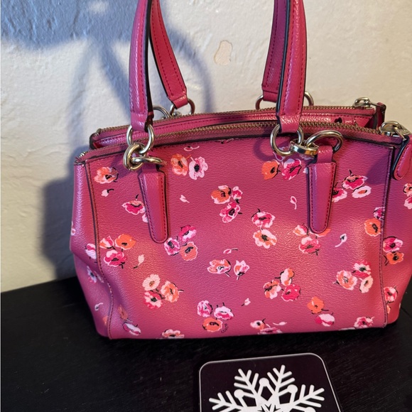 Coach Pink Floral Handbag - Picture 6 of 16